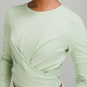 LULULEMON - "Time to Restore Long Sleeve *Nulu) - mint green - size 14